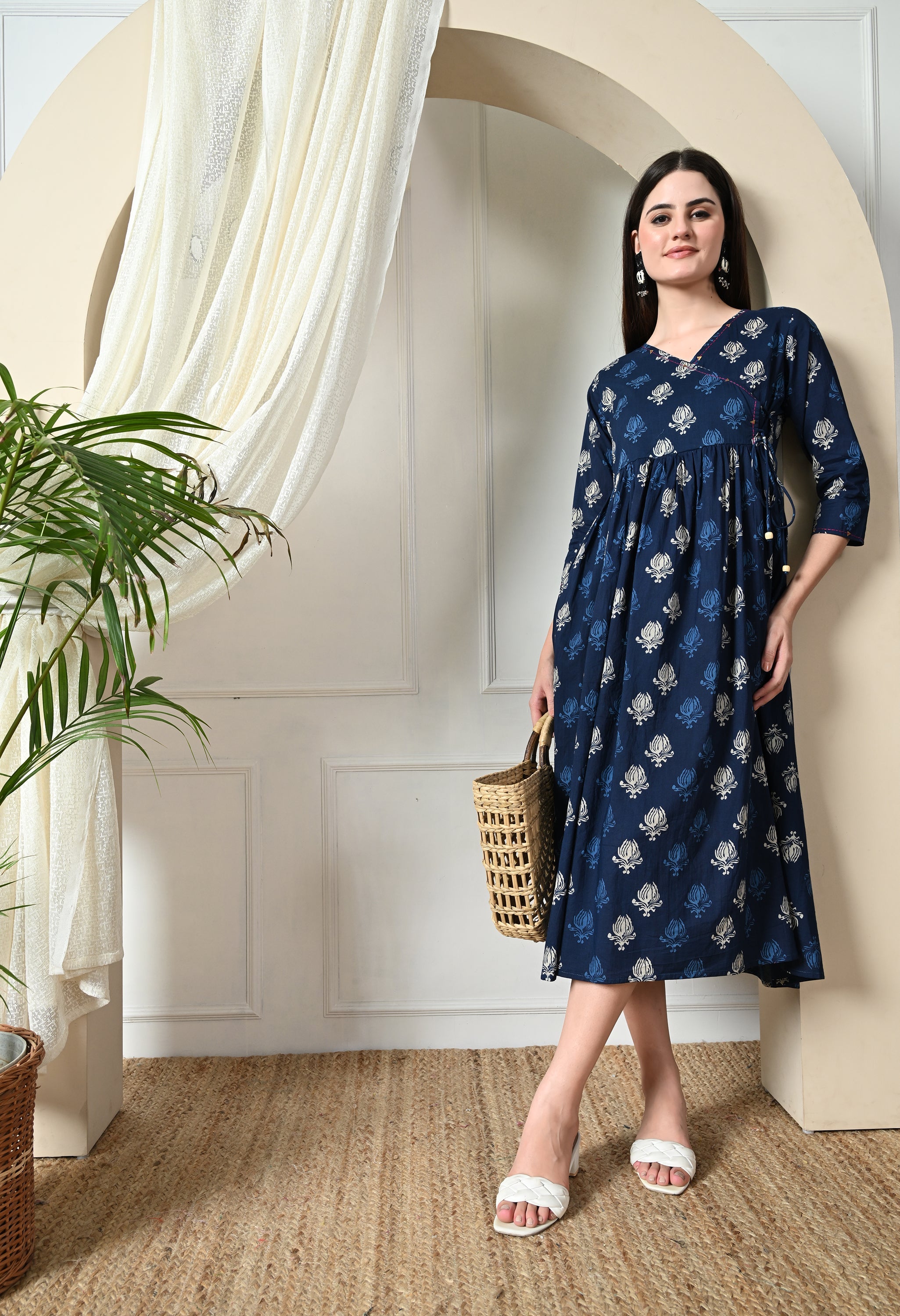 Indigo Empire Angarkha Dress