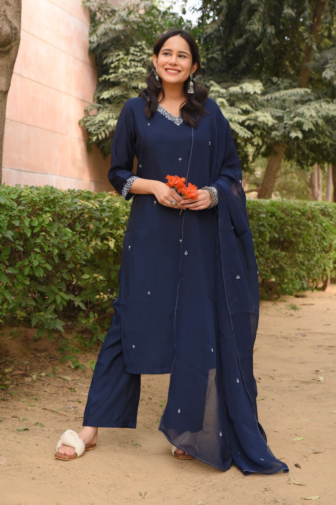 Zodiac Blue Kurta Set - House of Ayuda