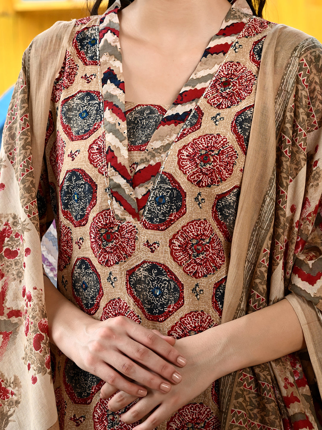 Ethnic Kurta Pant Dupatta Set