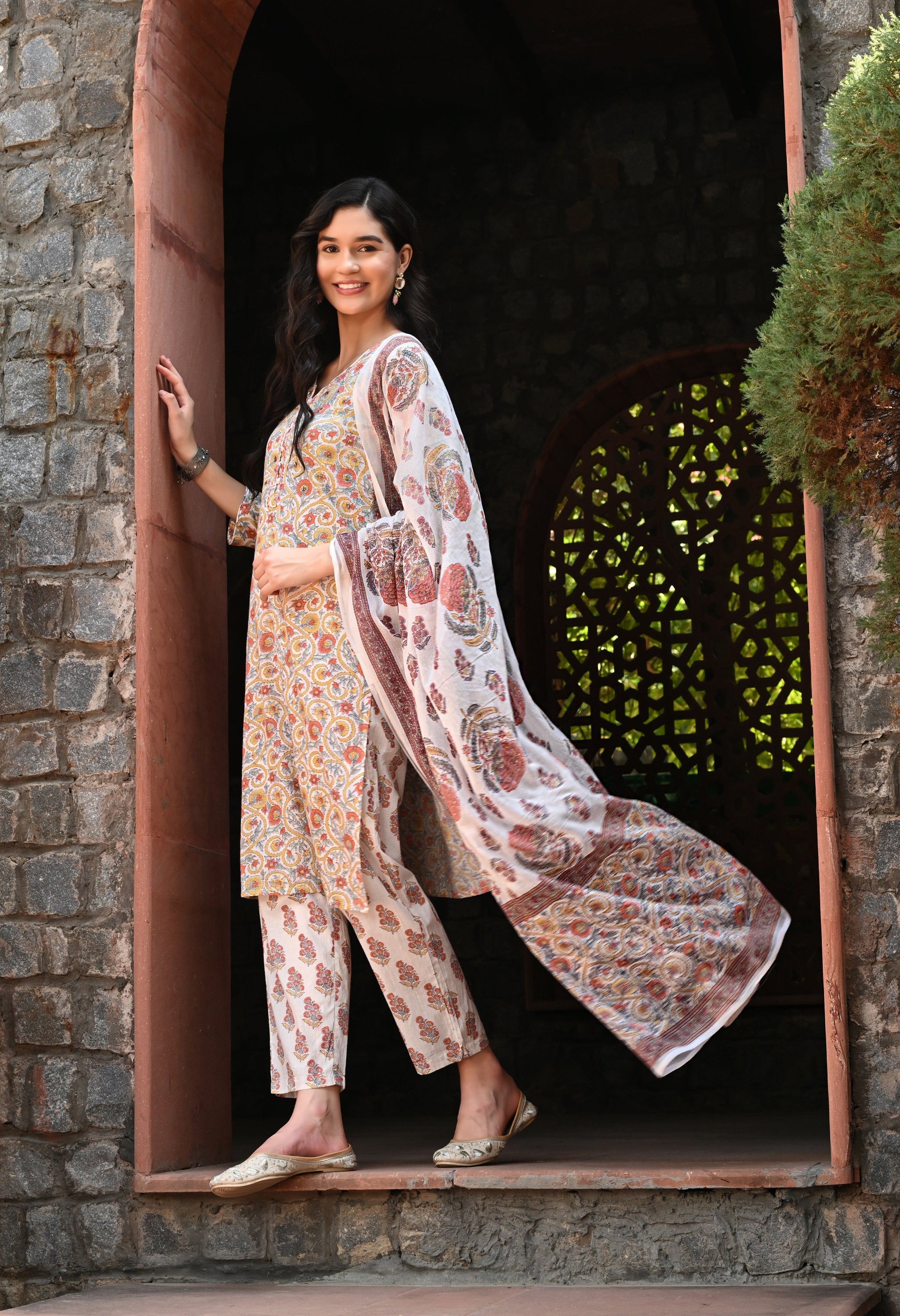 Florian Kurta Pant Dupatta Set