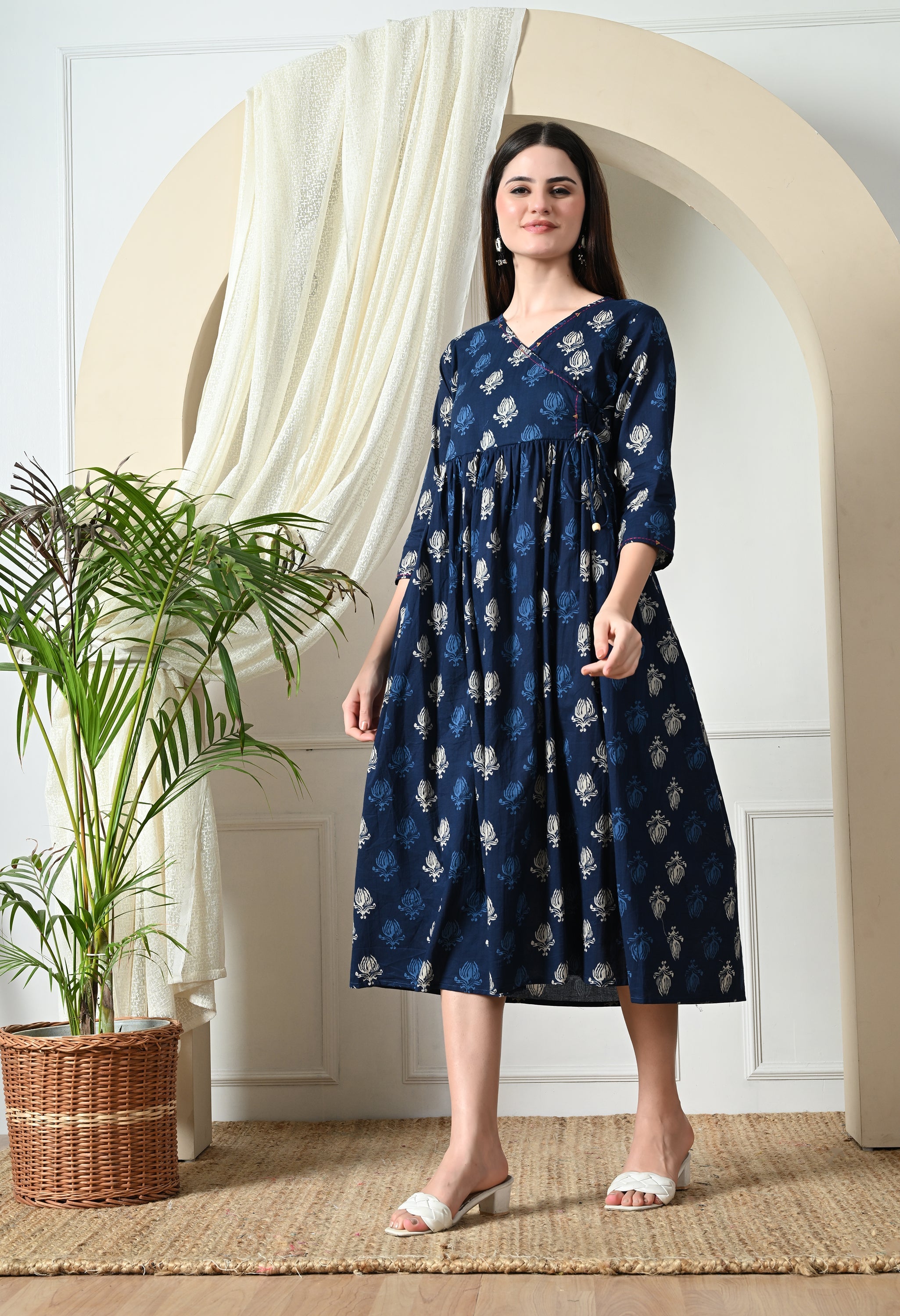 Indigo Empire Angarkha Dress