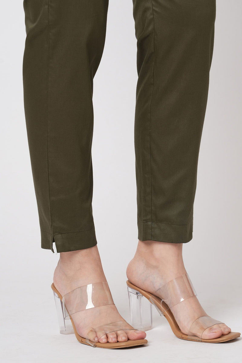 Olive Cotton Pants