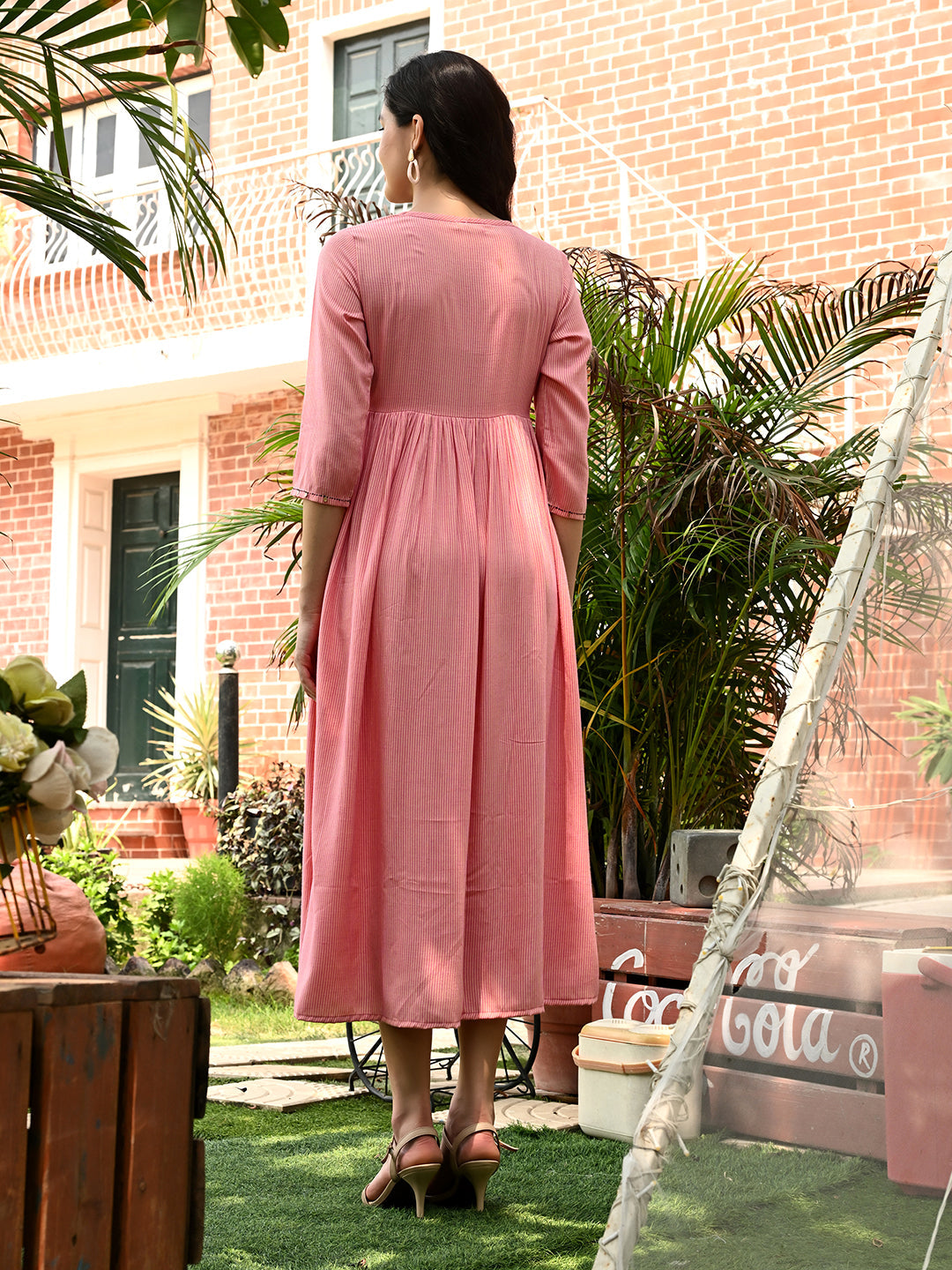 Blush Pink Belt Dress