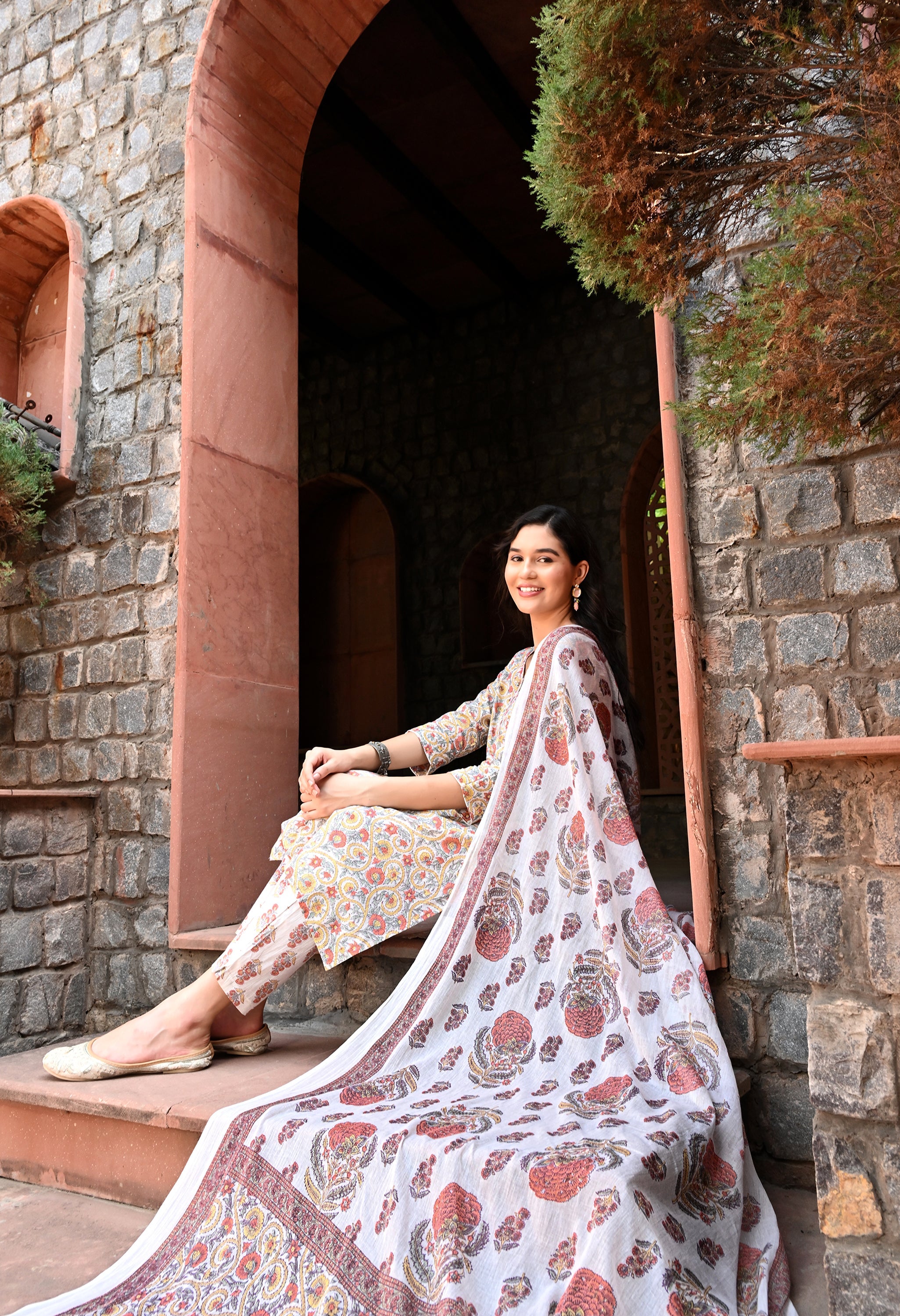 Florian Kurta Pant Dupatta Set