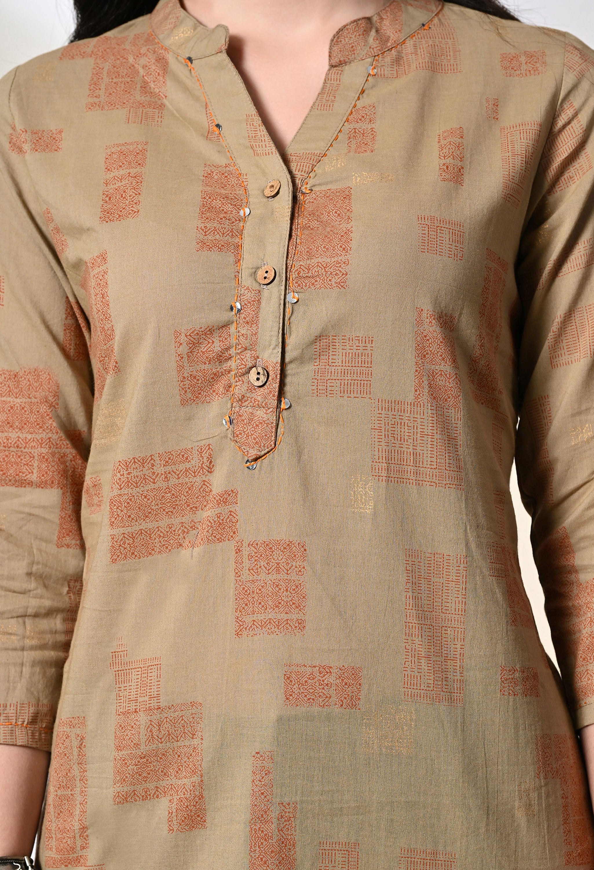 Grey Pastel Kurta