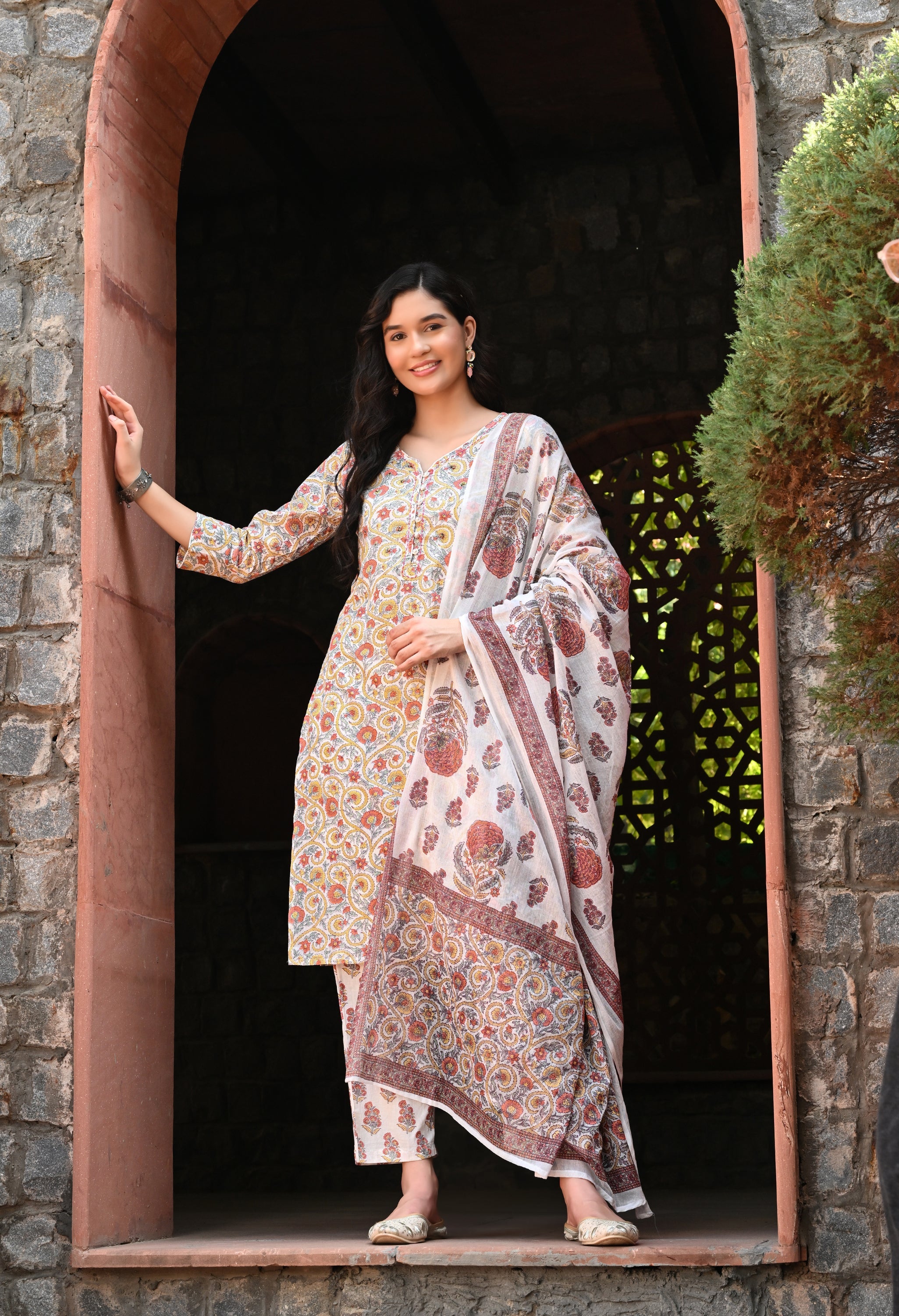 Florian Kurta Pant Dupatta Set