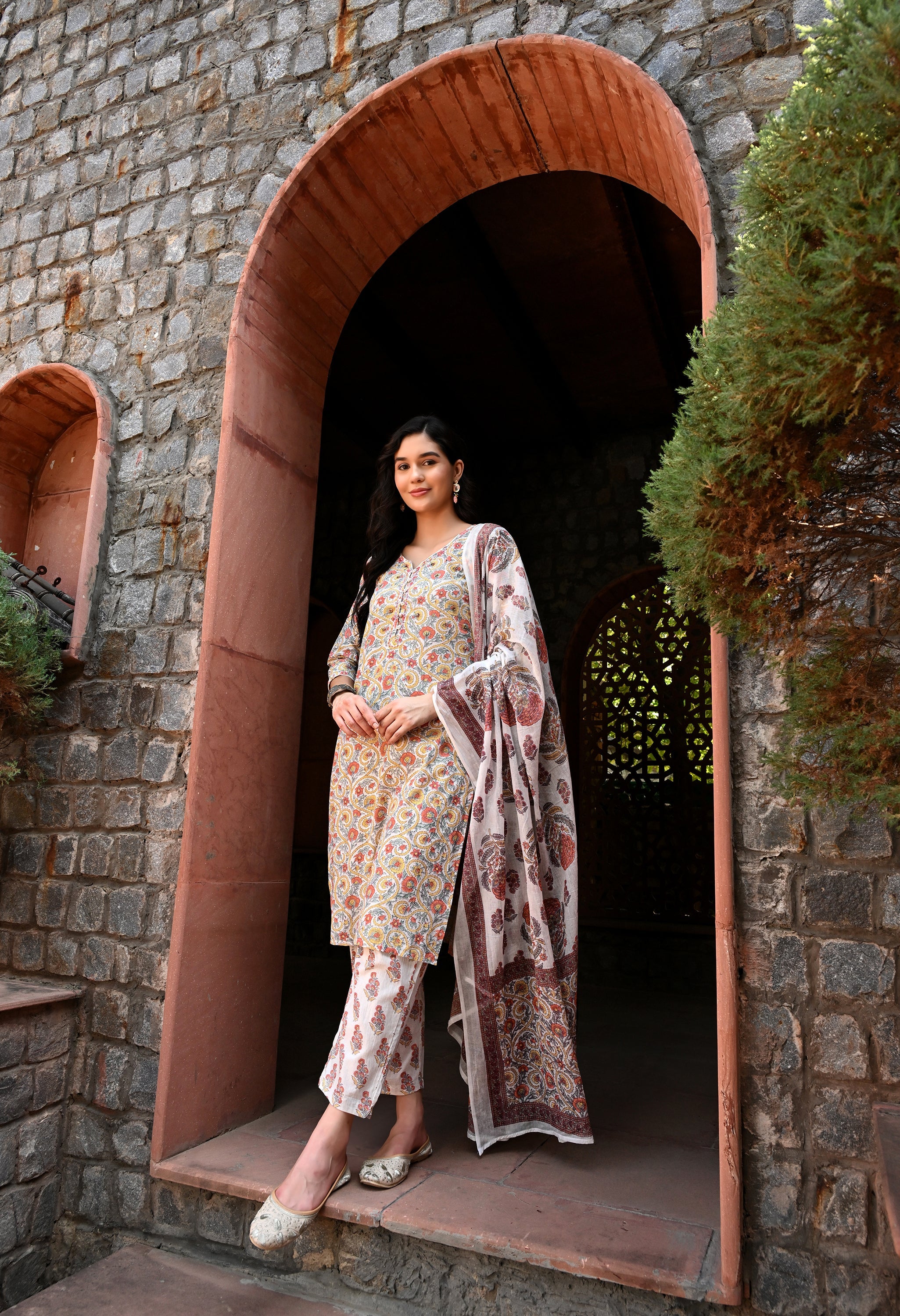 Florian Kurta Pant Dupatta Set