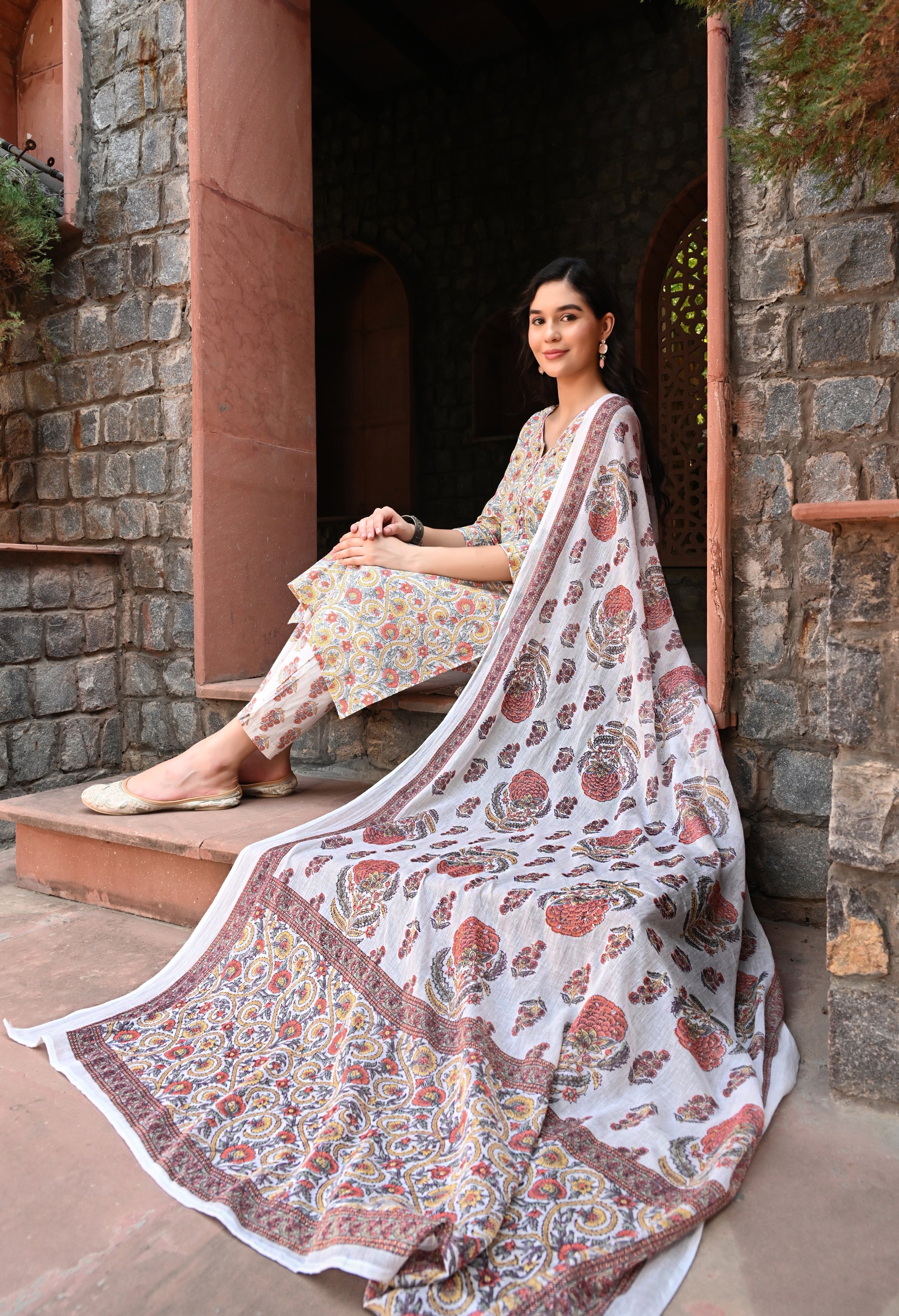 Florian Kurta Pant Dupatta Set