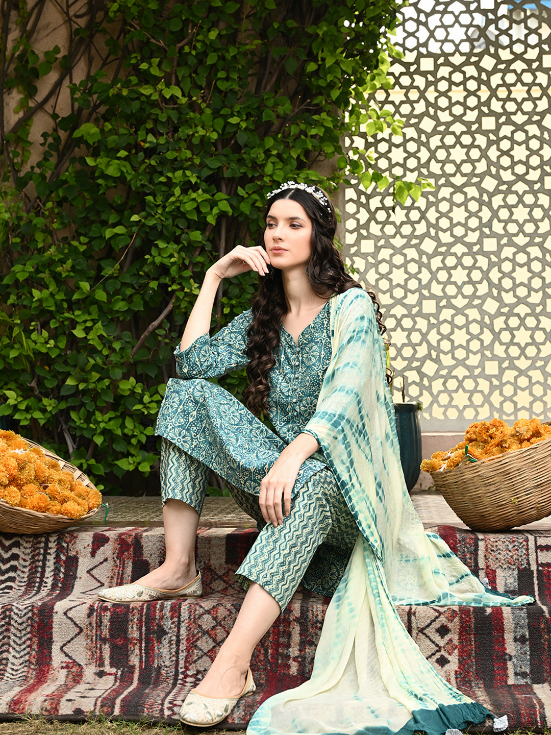 Mihika Kurta Pant Dupatta Set