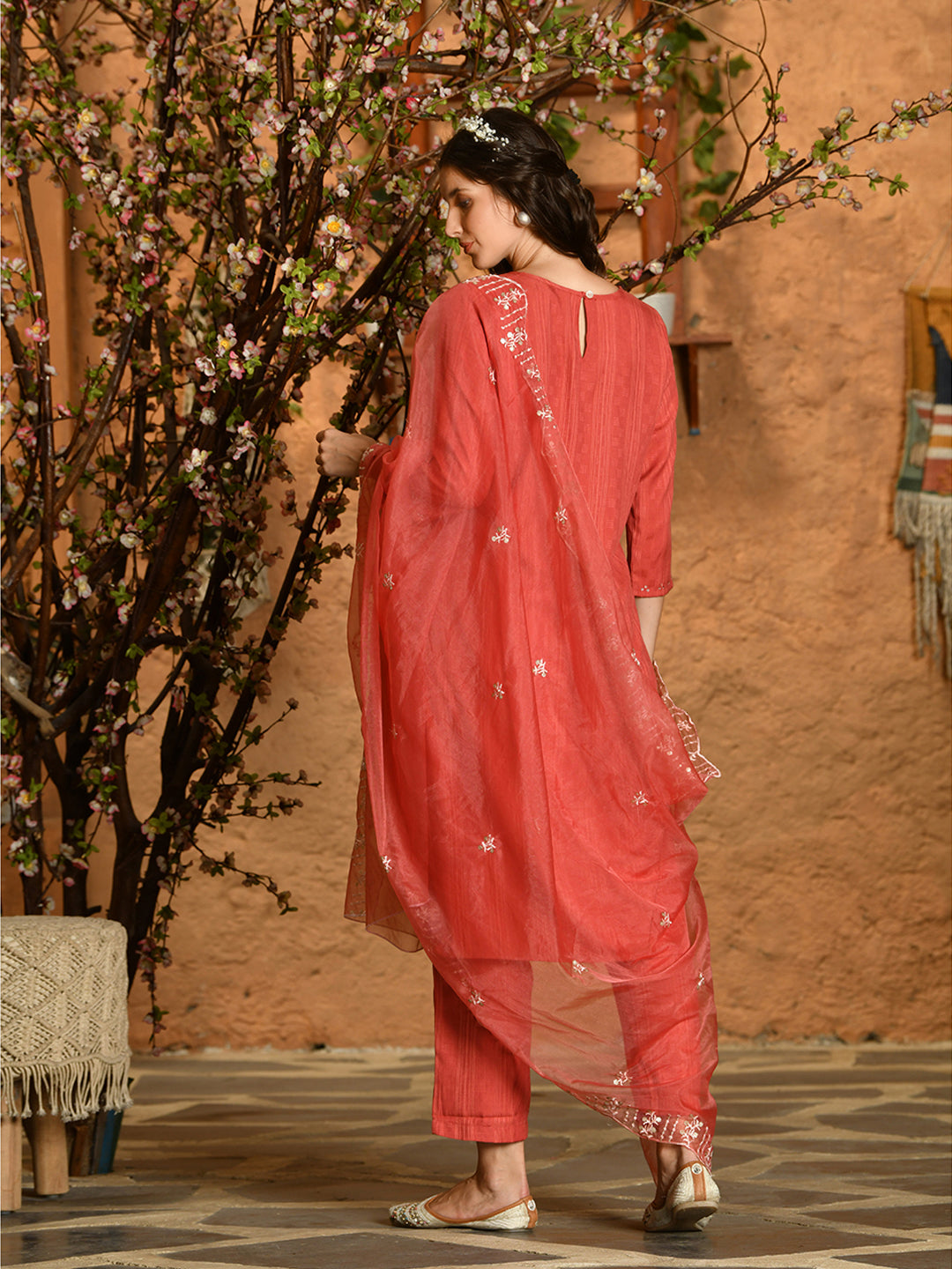 Khushi Embroidery Kurta Pant Dupatta Set