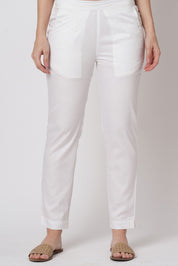 White Cotton Pants