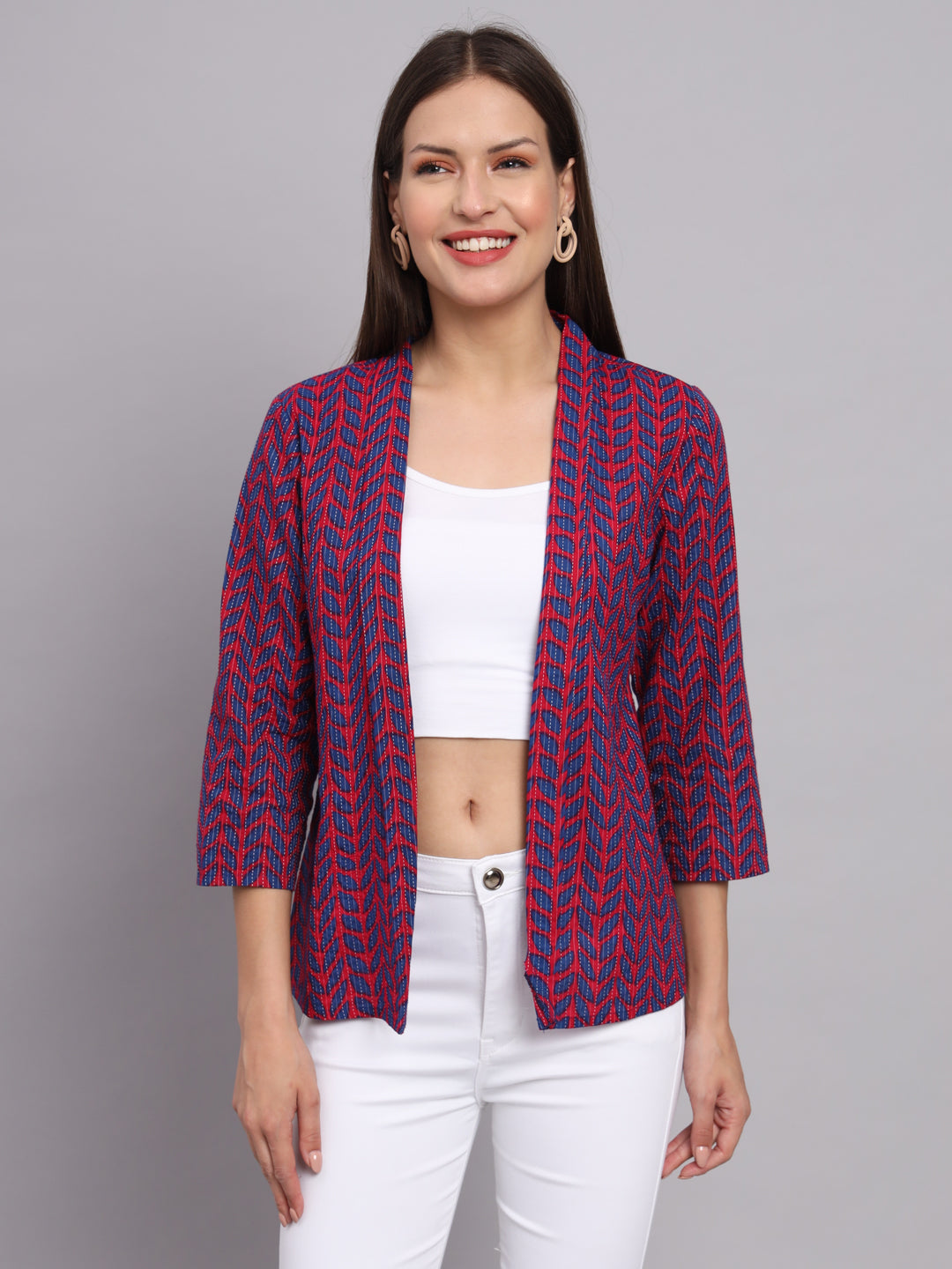 Pink Kantha Jacket