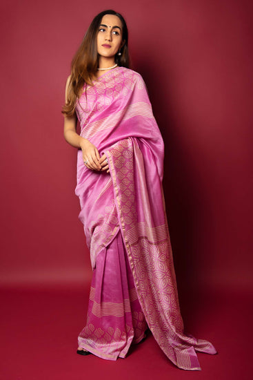 Handwoven Wine Antique Zari Tanchoi Saree – WeaverStory